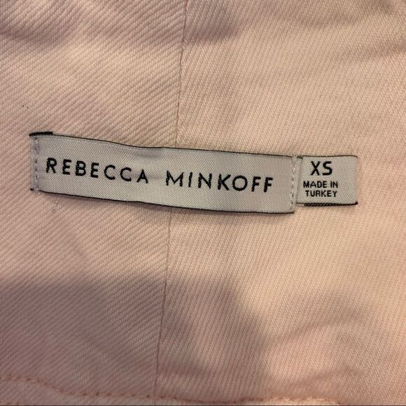 Rebecca Minkoff Callie Pink Denim Skirt Size XS - Picture 7 of 11